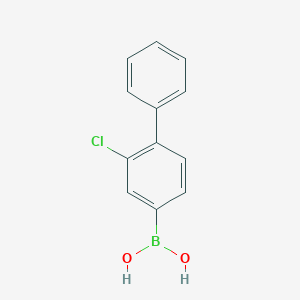 molecular formula C12H10BClO2 B8061017 3-Chloro-4-phenylbenzeneboronic acid 