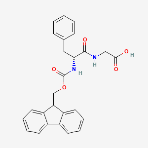 molecular formula C26H24N2O5 B8061043 (((9H-Fluoren-9-yl)methoxy)carbonyl)-D-phenylalanylglycine 