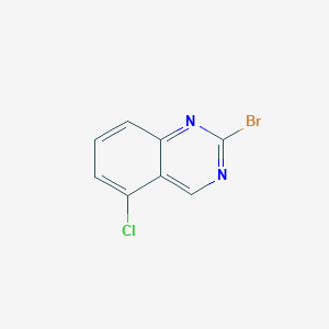 molecular formula C8H4BrClN2 B8061116 2-Bromo-5-chloroquinazoline 