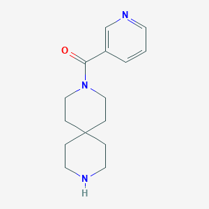 molecular formula C15H21N3O B8061196 Pyridin-3-yl(3,9-diazaspiro[5.5]undecan-3-yl)methanone 