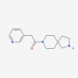 molecular formula C15H21N3O B8061199 2-(Pyridin-3-yl)-1-(2,8-diazaspiro[4.5]decan-8-yl)ethanone 