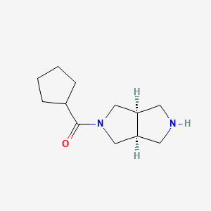 molecular formula C12H20N2O B8061217 Cyclopentyl((3aR,6aS)-hexahydropyrrolo[3,4-c]pyrrol-2(1H)-yl)methanone 