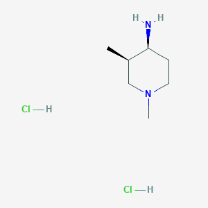 molecular formula C7H18Cl2N2 B8061281 cis-1,3-Dimethyl-4-piperidinamine dihydrochloride 