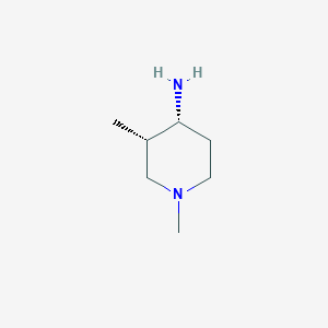 molecular formula C7H16N2 B8061282 (3S, 4R)-1,3-Dimethyl-piperidin-4-ylamine 