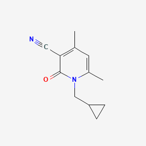 1-(Cyclopropylmethyl)-4,6-dimethyl-2-oxopyridine-3-carbonitrile