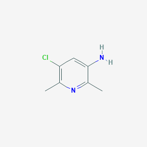 molecular formula C7H9ClN2 B8061426 5-Chloro-2,6-dimethylpyridin-3-amine 