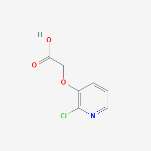molecular formula C7H6ClNO3 B8061434 2-[(2-Chloropyridin-3-yl)oxy]acetic acid 