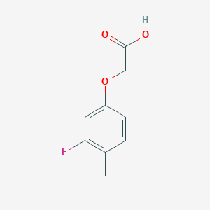 molecular formula C9H9FO3 B8061446 2-(3-Fluoro-4-methylphenoxy)acetic acid 