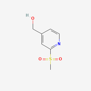 molecular formula C7H9NO3S B8061507 (2-Methanesulfonylpyridin-4-YL)methanol 