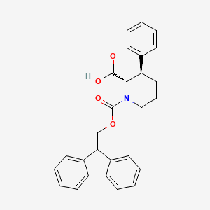 molecular formula C27H25NO4 B8061538 N-fmoc-(2s,3r)-3-phenylpipecolic acid 