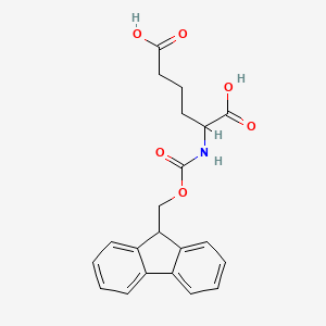 2-((((9H-Fluoren-9-yl)methoxy)carbonyl)amino)hexanedioic acid