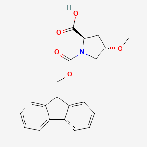 molecular formula C21H21NO5 B8061570 (2R,4S)-1-(((9H-Fluoren-9-yl)methoxy)carbonyl)-4-methoxypyrrolidine-2-carboxylic acid 