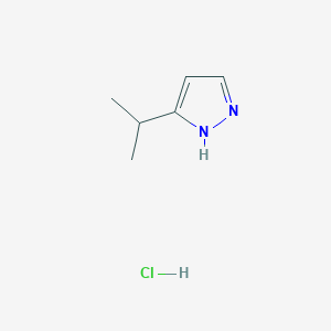 molecular formula C6H11ClN2 B8061579 3-(Propan-2-yl)-1H-pyrazole hydrochloride CAS No. 2172520-00-0