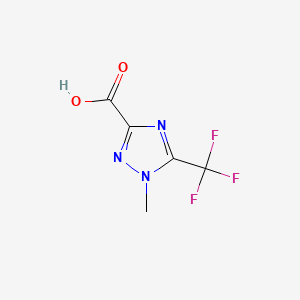 molecular formula C5H4F3N3O2 B8061587 1-methyl-5-(trifluoromethyl)-1H-1,2,4-triazole-3-carboxylic acid 