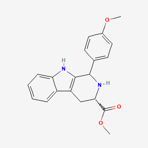molecular formula C20H20N2O3 B8061627 methyl (3S)-1-(4-methoxyphenyl)-2,3,4,9-tetrahydro-1H-pyrido[3,4-b]indole-3-carboxylate 