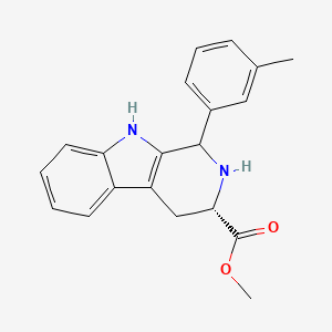 molecular formula C20H20N2O2 B8061632 methyl (3S)-1-(3-methylphenyl)-2,3,4,9-tetrahydro-1H-pyrido[3,4-b]indole-3-carboxylate 