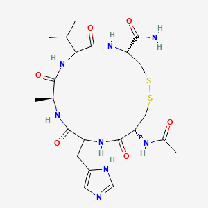 Ac-Cys(1)-DL-His-Ala-DL-Val-Cys(1)-NH2