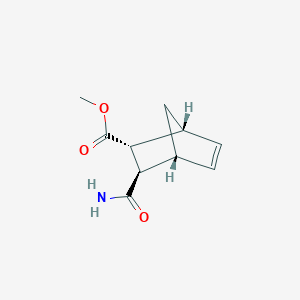 molecular formula C10H13NO3 B8061762 methyl (1R,2R,3R,4R)-3-carbamoylbicyclo[2.2.1]hept-5-ene-2-carboxylate 