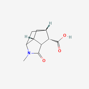 molecular formula C10H13NO3 B8061771 (3S,3AR,5S,6aS,7S)-1-Methyl-2-oxooctahydro-3,5-methanocyclopenta[b]pyrrole-7-carboxylic acid 