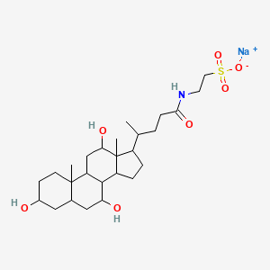 Ethanesulfonic acid, 2-[[(3alpha,5beta,7alpha,12alpha)-3,7,12-trihydroxy-24-oxocholan-24-yl]amino]-, monosodium salt