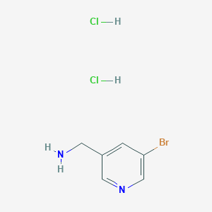 molecular formula C6H9BrCl2N2 B8061807 (5-Bromopyridin-3-yl)methanamine dihydrochloride 
