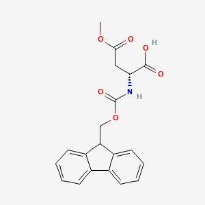 (2R)-2-({[(9H-fluoren-9-yl)methoxy]carbonyl}amino)-4-methoxy-4-oxobutanoic acid