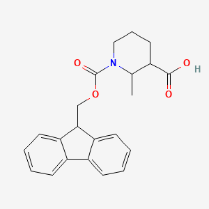 molecular formula C22H23NO4 B8061819 2S,3S-1-Fmoc-2-methyl-piperidine-3-carboxylic acid 