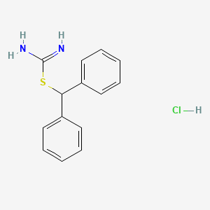 molecular formula C14H15ClN2S B8061842 Benzhydryl carbamimidothioate hydrochloride CAS No. 60282-85-1