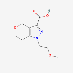 1-(2-methoxyethyl)-6,7-dihydro-4H-pyrano[4,3-c]pyrazole-3-carboxylic acid