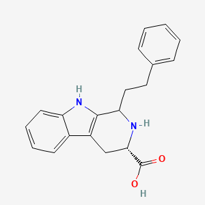 molecular formula C20H20N2O2 B8061917 (3S)-1-(2-phenylethyl)-2,3,4,9-tetrahydro-1H-pyrido[3,4-b]indole-3-carboxylic acid 