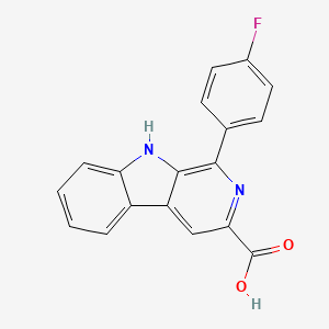 1-(4-Fluorophenyl)-beta-carboline-3-carboxylic acid