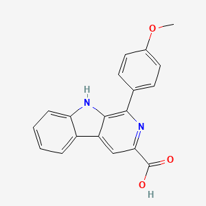 molecular formula C19H14N2O3 B8061923 1-(4-methoxyphenyl)-9H-pyrido[3,4-b]indole-3-carboxylic acid 