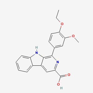 1-(4-ethoxy-3-methoxyphenyl)-9H-pyrido[3,4-b]indole-3-carboxylic acid