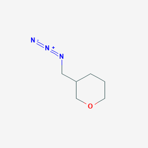 molecular formula C6H11N3O B8061977 3-(Azidomethyl)oxane 