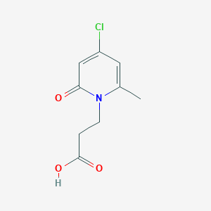 3-(4-Chloro-2-methyl-6-oxopyridin-1-yl)propanoic acid