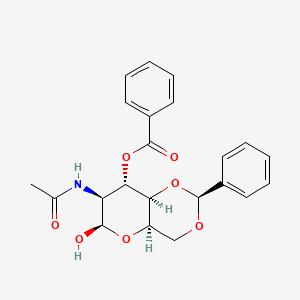 [(2S,4aR,6R,7S,8S,8aR)-7-acetamido-6-hydroxy-2-phenyl-4,4a,6,7,8,8a-hexahydropyrano[3,2-d][1,3]dioxin-8-yl] benzoate