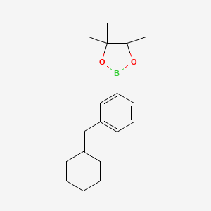 2-(3-(Cyclohexylidenemethyl)phenyl)-4,4,5,5-tetramethyl-1,3,2-dioxaborolane