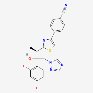 4-[2-[(2R)-3-(2,4-difluorophenyl)-3-hydroxy-4-(1,2,4-triazol-1-yl)butan-2-yl]-1,3-thiazol-4-yl]benzonitrile