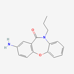 molecular formula C16H16N2O2 B8062165 8-Amino-5-propylbenzo[b][1,4]benzoxazepin-6-one 