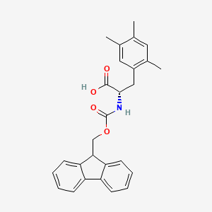 molecular formula C27H27NO4 B8062170 (2S)-2-(9H-fluoren-9-ylmethoxycarbonylamino)-3-(2,4,5-trimethylphenyl)propanoic acid 