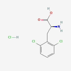 molecular formula C9H10Cl3NO2 B8062183 (S)-2-Amino-3-(2,6-dichlorophenyl)propanoic acid hydrochloride 