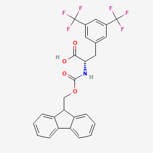 (2S)-3-[3,5-bis(trifluoromethyl)phenyl]-2-(9H-fluoren-9-ylmethoxycarbonylamino)propanoic acid
