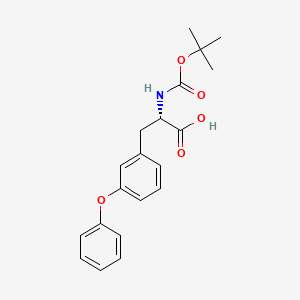 molecular formula C20H23NO5 B8062203 N-(t-butoxycarbonyl)-3-phenoxyphenylalanine 