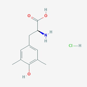 molecular formula C11H16ClNO3 B8062231 (2S)-2-amino-3-(4-hydroxy-3,5-dimethylphenyl)propanoic acid;hydrochloride 