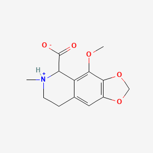 4-Methoxy-6-methyl-5,6,7,8-tetrahydro-[1,3]dioxolo[4,5-g]isoquinolin-6-ium-5-carboxylate