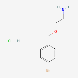 2-[(4-Bromophenyl)methoxy]ethanamine;hydrochloride