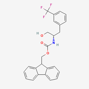 9H-fluoren-9-ylmethyl N-[(2S)-1-hydroxy-3-[3-(trifluoromethyl)phenyl]propan-2-yl]carbamate