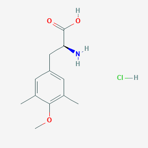 molecular formula C12H18ClNO3 B8062292 (2S)-2-amino-3-(4-methoxy-3,5-dimethylphenyl)propanoic acid;hydrochloride 