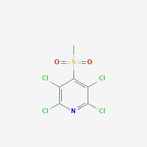 molecular formula C6H3Cl4NO2S B080623 2,3,5,6-四氯-4-(甲基磺酰基)吡啶 CAS No. 13108-52-6