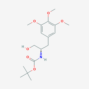 tert-butyl N-[(2S)-1-hydroxy-3-(3,4,5-trimethoxyphenyl)propan-2-yl]carbamate